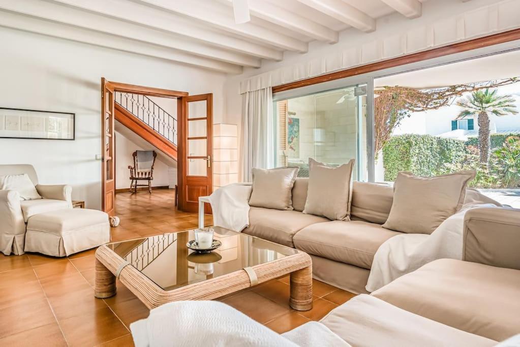 La Calma Espectacular Villa Con Jardin Y Piscina En Menorca S'Algar Exterior photo