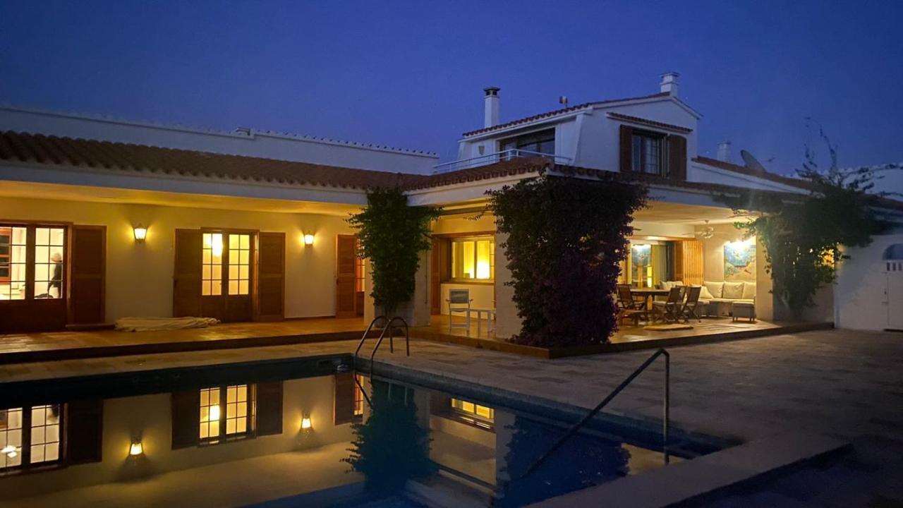 La Calma Espectacular Villa Con Jardin Y Piscina En Menorca S'Algar Exterior photo